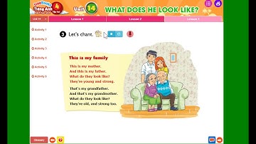 Tiếng Anh 4 tập 2 Unit 14  WHAT DOES HE LOOK LIKE  – Lesson 3   YouTube 720p