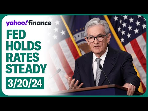 Fed Chair Powell delivers remarks after the Federal Reserve's decision to hold rates steady