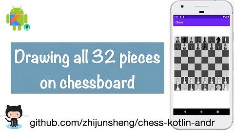 Android Chess 013: Drawing all 32 pieces on chessboard