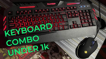 Cosmic Byte Dark Matter Gaming Keyboard and Mouse Combo, 3 Color LED Backlight BUDGET 1k COMBO