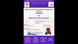 Workshop on  Android Application Development - Day 1