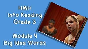 HMH Into Reading Grade 3 - Module 4 Big Idea Words