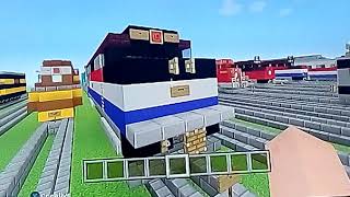 Reviewing Amtrak GE P30CH train in Minecraft