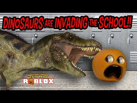 Dinosaurs are invading the school!!! (Roblox Obby)