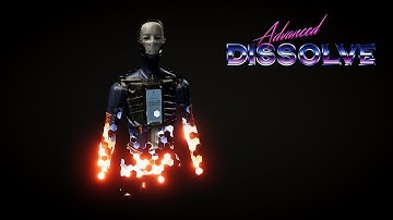 Screen-space cutout effect using Advanced Dissolve shader for Unity