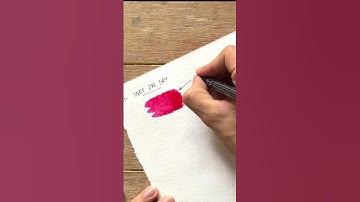 Watercolour technique: wet on dry | watercolour tutorial