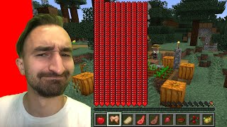 Minecraft, BUT EATING Multiplies Your Health...
