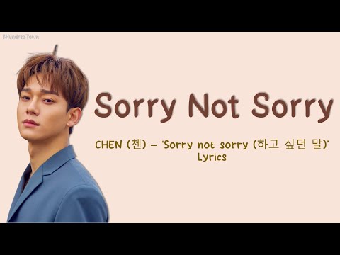 CHEN (첸) – ‘Sorry not sorry (하고 싶던 말)’ Lyrics