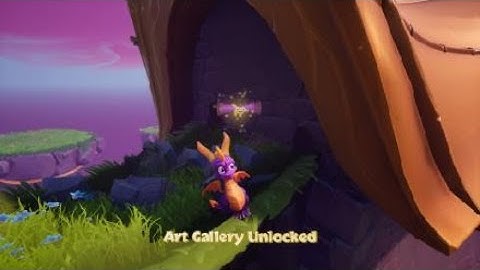 Lofty castle hidden stump skill point, Spyro the Dragon