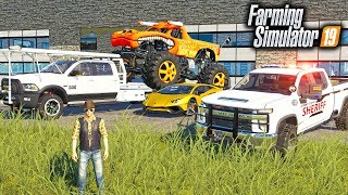 REPOING MR. CHOW'S MONSTER TRUCK & CALLING THE POLICE! | FARMING SIMULATOR 2019