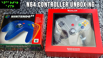 NSO N64 Switch controller unboxing and comparison with original ASMR