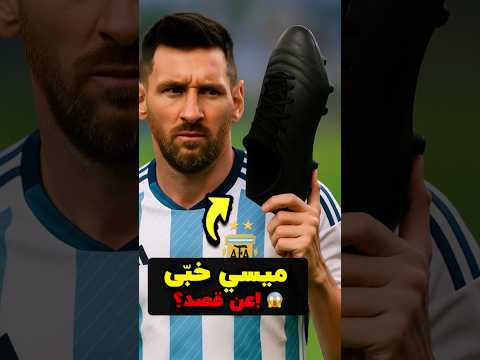 ليش ميسي يصبغ أحذيته الكروية بالأسود؟ ⚽