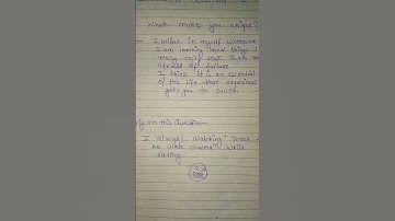 what makes you unique? | interview questions | q2 | learn English | #shorts