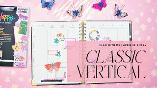 Plan With Me | Classic Vertical Spread | April 295 2024