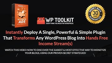 WP Ultimate Ads | How To Monetize A WordPress Blog For Beginners