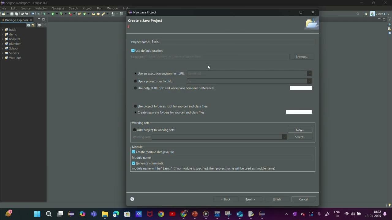 How to create project in java youtube