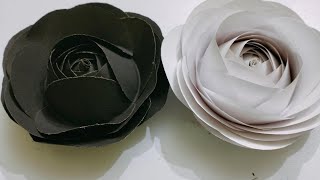 Paper Flower Rose DIY CRAFT l Rose flower making , Paper Rose flower l DIY CRAFT