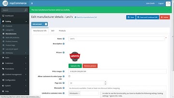 Nopcommerce-How to Add or Manage  Manufacturers