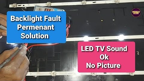 LED TV No display and Backlight Fault Repairing Practical Video|No picture sound ok|TV Reparing|Fix