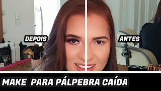 MAQUIAGEM PARA OLHOS COM PÁLPEBRA CAÍDA E GORDINHA