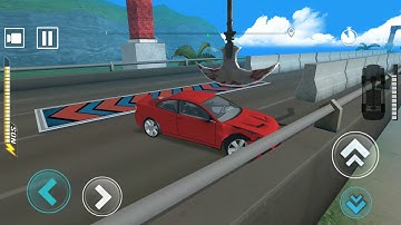 #DeadlyRace speed Bumps police car crash part 2 gameplay #cargame #Carcrash #beamng