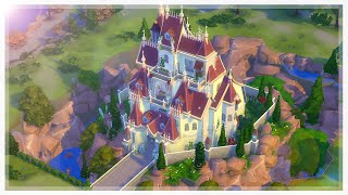 The Sims 4 - Beauty & the Beast Castle Speed Build//Collab w. Kaleidow