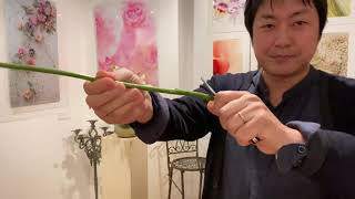 花屋のハサミとナイフについて（フローリストナイフと花鋏のつかいかた）