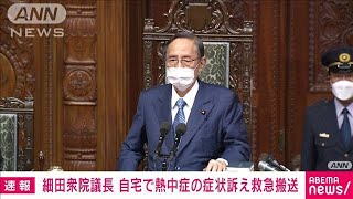 【速報】細田衆院議長が自宅で熱中症の症状を訴え救急搬送　命に別状なし(2023年7月21日)