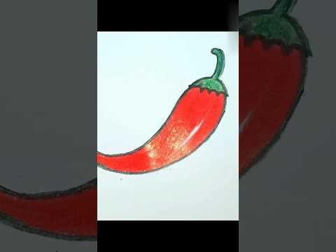 Red chili❤️#art #drawing #shorts
