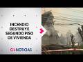 Adulta mayor murió tras incendio que destruyó su vivienda - CHV Noticias