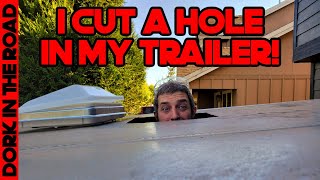 Installing a Roof Vent and Screen Door in My Cargo Trailer Conversion/Motorcycle Hauler/Camper Build
