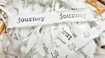 10 Things You Can Make for Junk Journals from a White Bed Sheet! Journal Ideas The Paper Outpost :)