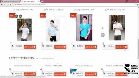Lập trình Laravel tại KhoaPham Vn   Bài 110 112 Thêm sản phẩm vào giỏ hàng   YouTube