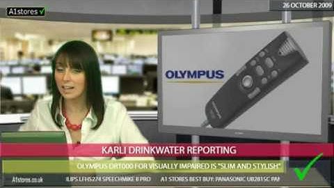 Olympus DR1000 for visually impaired is "slim and stylish"