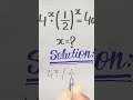 Solve for X in this nice Exponential Equation #maths