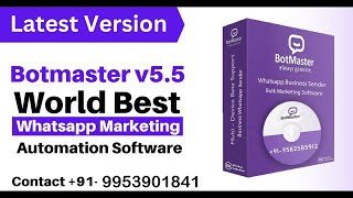 Botmaster 5.5 | Bulk whatsapp marketing software FREE Marekting| #botmaster 5.5 With Key Genuine