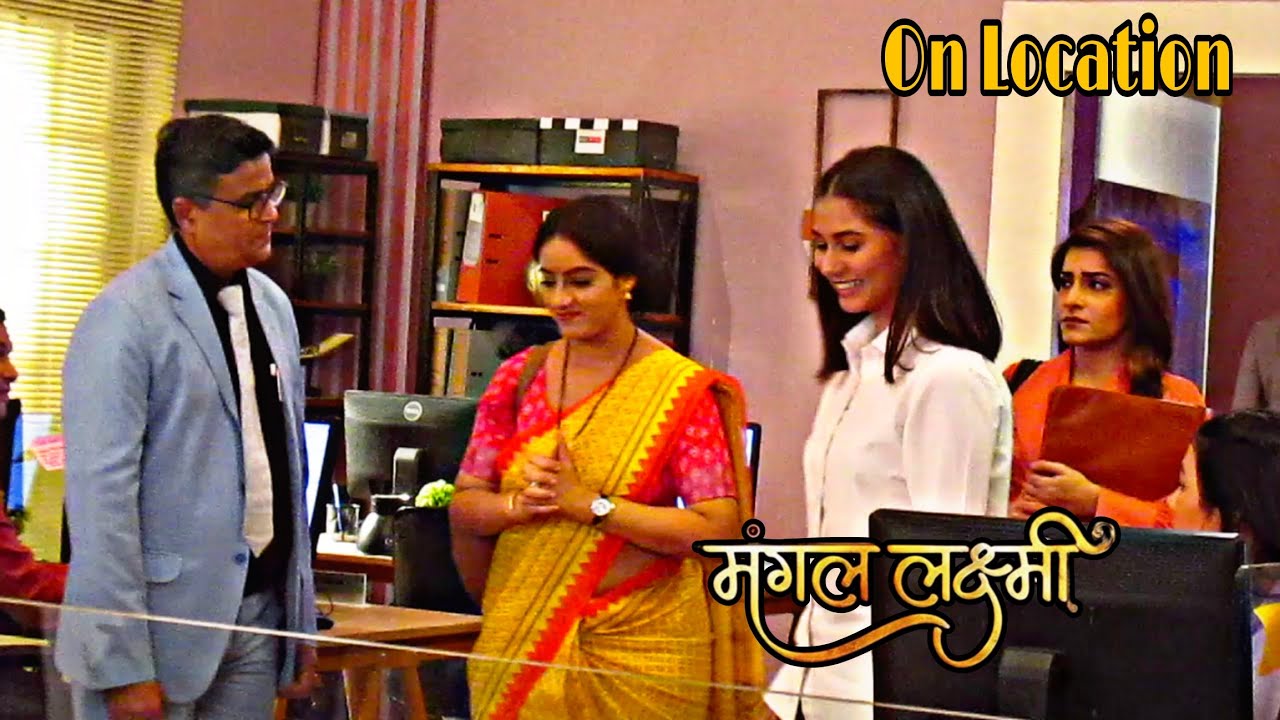 Mangal Ka Office Mein Pehle Hi Din Hua Bade Shaan Se Welcome 🤗 || Mangal Laxmi || On Location