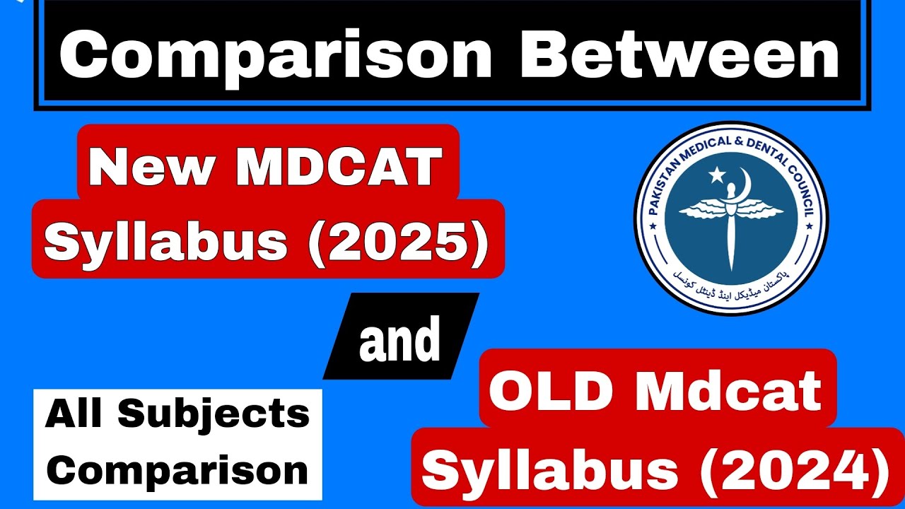 MDCAT New Syllabus 2025 and OLD MDCAT Syllabus Comparison || MDCAT 2025 ...