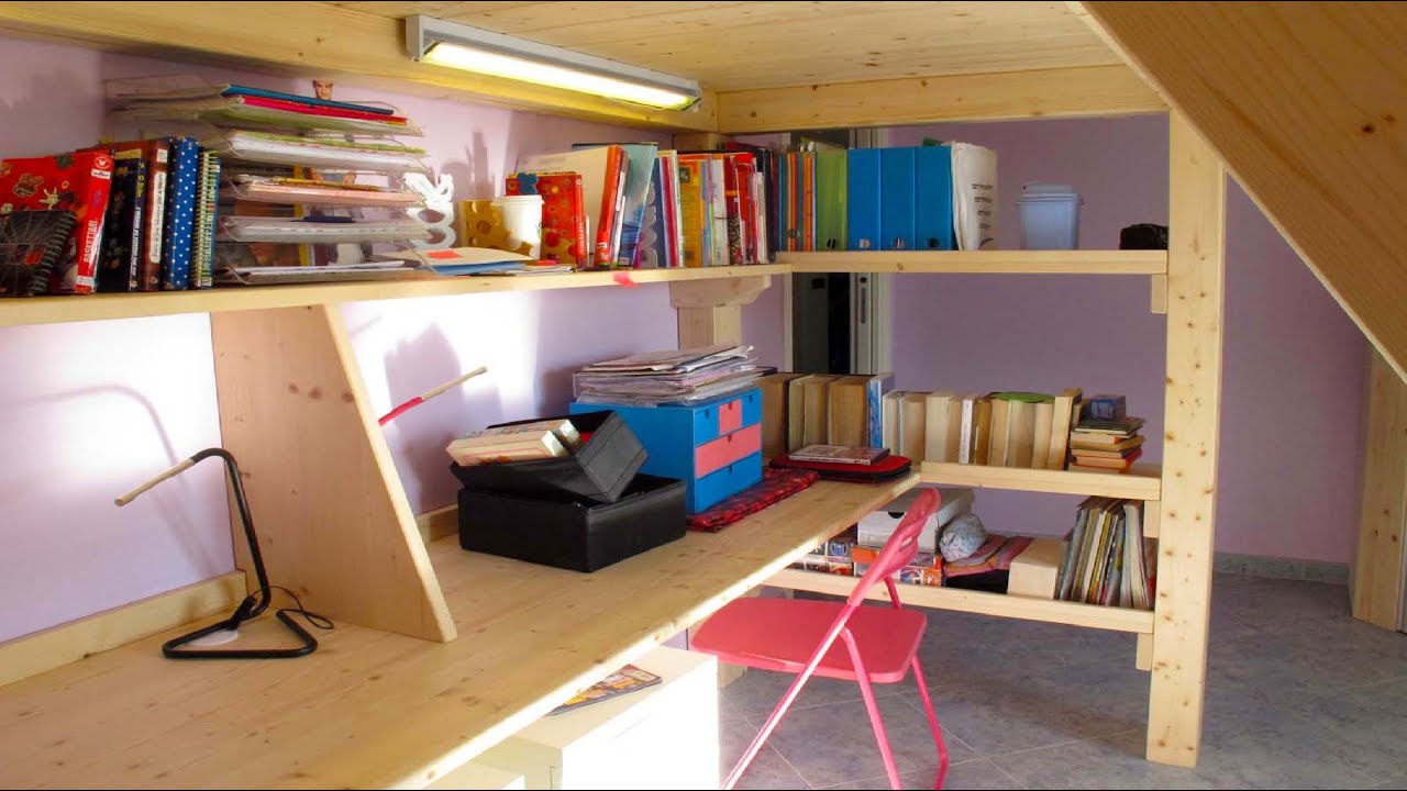 Letto soppalco in legno fai da te: spazio soppalco letto ...