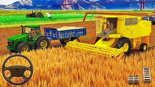 Real Tractor Farming Simulator 2018 - Harvester Tractor Driving - Android Gameplay screenshot 2