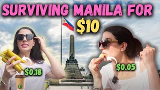 I Spent A Whole Day in MANILA (10$ BUDGET)!🇵🇭قضيت يوم كامل بمانيلا( بميزانية ١٠ دولار)