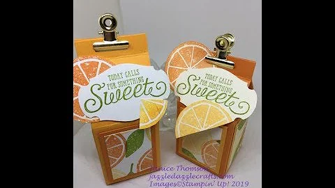 Three D Thursday Marmalade Box with Stampin' Up! p...