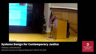 Schwartz Lecture on Dispute Resolution: Professor Janet Martinez