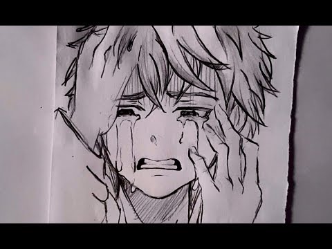 Anime girl crying - YouTube