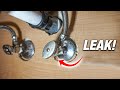 How To Fix A Leaking Water Supply Shut Off Valve! EASY DIY For Beginners!