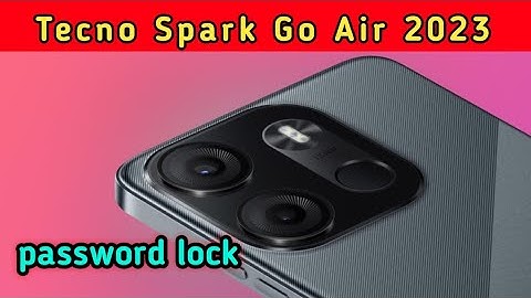 How to set password lock in Tecno Spark go air 2023,Tecno Spark go air 2023 mein password lock