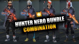 TOP 15 BEST DRESS COMBINATION WITH HUNTER NERO BUNDLE ❤️ || BOSS GAMING