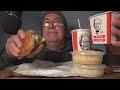 ASMR Eating the KFC Sandwich Box Meal