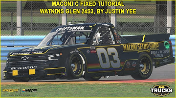 iRacing Maconi Trucks C Fixed Watkins Glen Guide to Qualifying and Race 24S3
