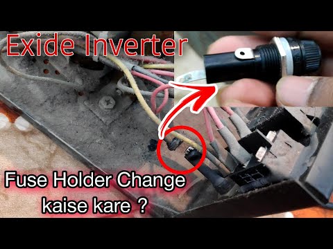 How to replace Fuse holder in Exide Inverter | Fuse holder Tut